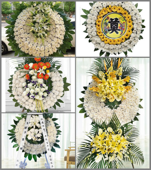 广东韶关市南雄市湖口镇新湖村花圈速递